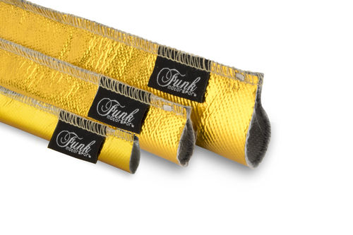 Funk motorsport - Gold Heat Sleeving (sewn)