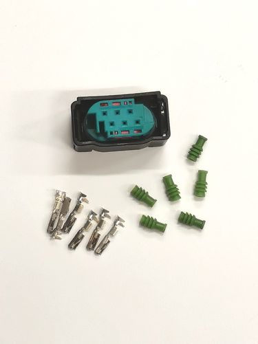 6 pole connector set for throttle bodies