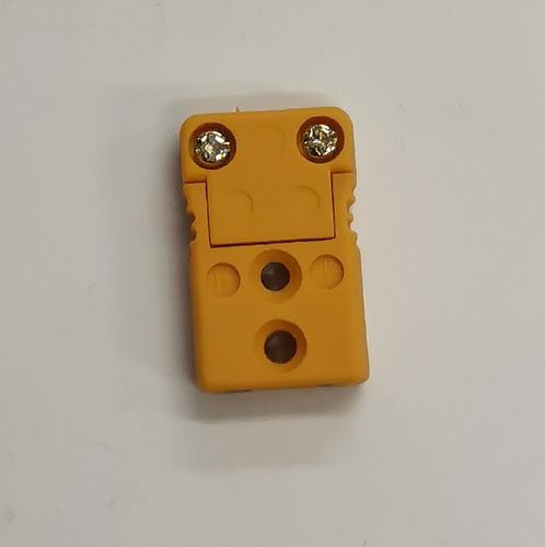 Miniature K type Yellow Thermocouple Connector Female In-Line Socket