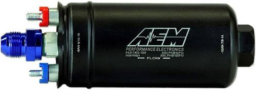 Aem - 400lph Inline High Flow Fuel Pump  50-1005 (An liitin lähtö)
